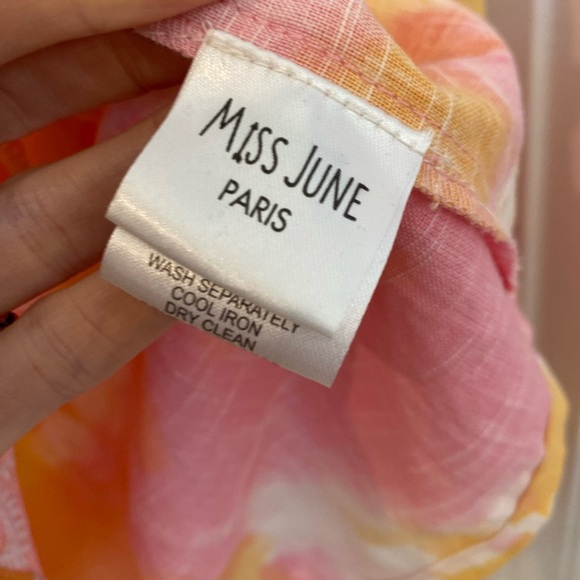 Miss June NWT Bohemian Chic Hayley Peasant Shirt - Picture 6 of 9